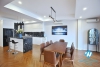 Renovated and lake view 3 beds apartment for rent in Xuan Dieu st, Tay Ho